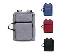 Oaygat Étui de rangement A3 étanche pour planche à dessin - Sac à dos - Grand sac à dos - Sac fourre-tout avec poignée pour palette, peinture, crayons, pinceaux, gris, A3, Étui portefeuille A3