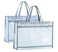 Oaygat Étui portefeuille artistique - Étui de transport étanche - Pour tableau d'affichage - Pour tableau d'affichage - Pour artistes, Bleu + gris foncé - A3, 33 x 45 x 12 cm / 12.99 x 17.71 x 4.72