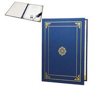 Oaygat Porte-certificats pour diplômes de remise de diplôme de 31 x 29,7 cm avec bordure en feuille d'or pour remise de diplôme, compétition d'entreprise, festival