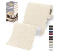 OAZ Bande Tissu Autocollant Réparation Patch 10x180 cm Beige | Patch Autocollant Textile de Lin pour Canapé, Oreiller, Siège-Auto, Rideau, Haute Adhérence, Durable et Résistant