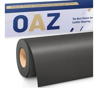 OAZ Kit de patchs autocollants en cuir synthétique - 40 x 80 cm - Pour canapé, sièges de voiture, meubles, canapé, chaise de bureau, vestes, sacs à main - Gris noir