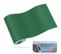 OAZ Patchs Autocollants en Nylon, 10x160cm Patch de réparation imperméable Autocollant, Patch en Nylon Autocollant Vert foncé, pour tentes, Doudoune, Sac de Couchage, Sac à Main