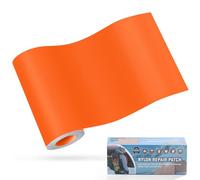 OAZ Patchs Autocollants en Nylon, 10x160cm Patch de réparation imperméable Autocollant, Patch en Nylon Autocollant Orange, pour tentes, Doudoune, Sac de Couchage, Sac à Main
