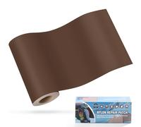 OAZ Patchs Autocollants en Nylon, 10x160cm Patch de réparation imperméable Autocollant, Patch en Nylon Autocollant Marron, pour tentes, Doudoune, Sac de Couchage, Sac à Main