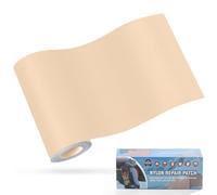 OAZ Patchs Autocollants en Nylon, 10x160cm Patch de réparation imperméable Autocollant, Patch en Nylon Autocollant Beige, pour tentes, Doudoune, Sac de Couchage, Sac à Main