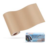 OAZ Patchs Autocollants en Nylon, 10x160cm Patch de réparation imperméable Autocollant, Patch en Nylon Autocollant Kaki, pour tentes, Doudoune, Sac de Couchage, Sac à Main