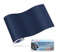 OAZ Patchs Autocollants en Nylon, 10x160cm Patch de réparation imperméable Autocollant, Patch en Nylon Autocollant Bleu Marine, pour tentes, Doudoune, Sac de Couchage, Sac à Main