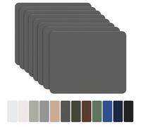 OAZ Patchs Autocollants en Nylon, 8 pièces 20x15cm Patch de réparation imperméable Autocollant, Patch en Nylon Autocollant Gris foncé, pour tentes, Doudoune, Sac de Couchage, Sac à Main