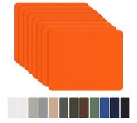 OAZ Patchs autocollants en nylon, 8 pièces 20x15cm Patch de réparation imperméable autocollant, patch en nylon autocollant Orange, pour tentes, doudoune, sac de couchage, sac à main