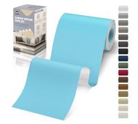 OAZ Pièce Autocollante en Tissu, 10 x 200 cm Tissu Toile Autocollant, Bleu Clair, Pièce de Toile Imperméable Autocollante pour Canapé Tente Meuble Siège Auto Chaise Longue