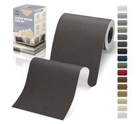 OAZ Pièce Autocollante en Tissu, 10 x 200 cm Tissu Toile Autocollant, Noir Gris, Pièce de Toile Imperméable Autocollante pour Canapé Tente Meuble Siège Auto Chaise Longue