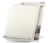 OAZ Pièce Autocollante en Tissu, 23 x 28 cm 2 PCS Tissu Toile Autocollant, Blanc Ivoire, Pièce de Toile Imperméable Autocollante pour Canapé Tente Meuble Siège Auto Chaise Longue