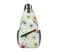 OAZCVBNN Atomic Stars Sac à dos à bandoulière rétro Motif imprimé croisée