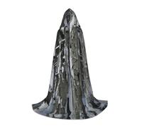 OAZCVBNN Cape à capuche avec imprimé camouflage Cold Tree, carnaval, cosplay, festival, tenue de magicien, événements