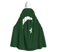 OAZCVBNN Cape à capuche imprimée drapeau du Pakistan pour carnaval, vampire, cosplay, fête, décoration à thème