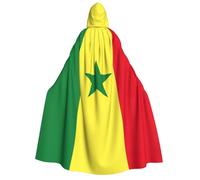 OAZCVBNN Cape à capuche imprimée drapeau du Sénégal pour cosplay, carnaval, fête pour festival, robe légère sur le thème