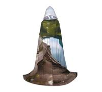 OAZCVBNN Cape à capuche pour carnaval du parc national des glaciers - Costume de cosplay saisonnier pour les festivals et les événements de magicien