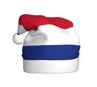 OAZCVBNN Chapeau de Père Noël imprimé drapeau du Costa Rica pour adultes, chapeau de Noël, couvre-chefs pour fêtes du Nouvel An