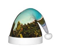 OAZCVBNN Chapeau d'elfe de Noël imprimé île de Cuba, couvre-chefs pour enfants, Nouvel An, fête de Noël