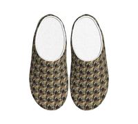 OAZCVBNN Chaussons lavables à motif éléphant - Utilisation polyvalente - Anti-boulochage - Pour homme et femme - Confortables et élégantes