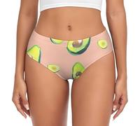 OAZCVBNN De nombreuses images d'avocat imprimées culottes pour femme Flexibilité Slip extensible à porter au quotidien Sensation de douceur confortable, Noir , L