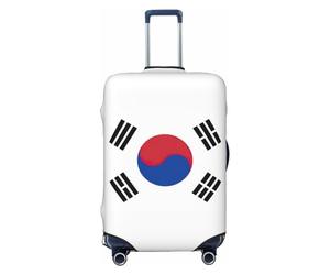 OAZCVBNN Drapeau de la République de Corée - Housse de protection élastique universelle pour bagages - Housse de protection pour voyage, Noir , XL, Bagage à main