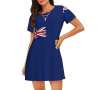 OAZCVBNN Drapeau des îles Turques et Caïques Imprimé Doux Doux Pyjama Extensible Doux pour la Peau Balades Loisirs Shopping Voyages, Noir , M