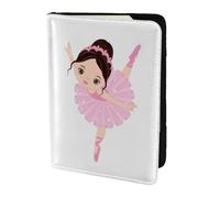 OAZCVBNN Étui portefeuille pour passeport avec imprimé Little Ballerina Dancing Girl pour hommes et femmes pour les voyages d'affaires et de loisirs
