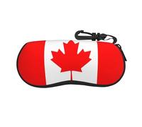 OAZCVBNN Étui souple pour lunettes de soleil avec motif drapeau canadien, léger et flexible, accessoire de voyage élégant