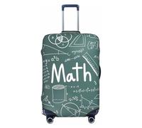 OAZCVBNN Formulas Shapes Theory Math Leçon Word Print Valise élastique universelle protection bagage accessoire de voyage, Noir , S, Bagage à main