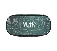 OAZCVBNN Formulas Shapes Theory Math Lesson Word Print Trousse à crayons légère et pratique pour l'école, les étudiants, le maquillage, les voyages, garçon et fille, Noir , Taille unique, Organiseur