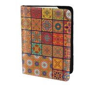 OAZCVBNN Group of Moroccan Geometric Print Men and Women Passport Document Wallet Case Cover for Business and Leisure Trips