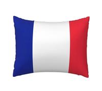 OAZCVBNN Housse de coussin confortable et élégante avec imprimé drapeau français pour chambre à coucher, canapé, extérieur, maison, hôtel