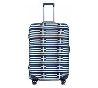 OAZCVBNN Housse de protection élastique universelle pour bagage Motif drapeau grec Lavable, Noir , S, Bagage à main