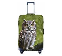OAZCVBNN Housse de protection élastique universelle pour valise, motif branches d'arbre hibou, accessoire de voyage, Noir , L, Bagage à main