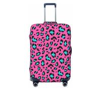 OAZCVBNN Housse de protection élastique universelle pour valise, motif léopard mignon, Noir , M, Bagage à main