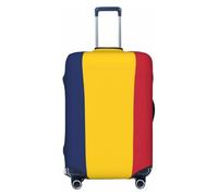OAZCVBNN Housse de valise de voyage avec motif élastique anti-rayures Motif drapeau du Tchad, Noir , XL