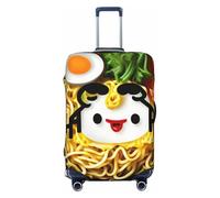 OAZCVBNN Housse de valise de voyage unique avec motif élastique anti-rayures pour coquetier, nouilles, ramen, Noir , L