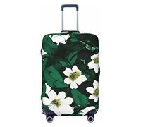 OAZCVBNN Hunter Housse de valise de voyage unique avec motif floral vert et élastique anti-rayures, Noir , M