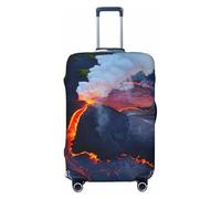 OAZCVBNN Kilauea Volcanos Housse de valise unique avec motif élastique anti-rayures, Noir , S