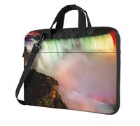 OAZCVBNN Niagara Falls Sac polyvalent pour ordinateur portable avec bandoulière, Noir , 15.6 inch