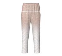 OAZCVBNN Pantalon respirant à imprimé pailleté avec joli motif pour les vacances, les fêtes, les femmes et les hommes, pyjama familial amusant, Noir , L(14-16)