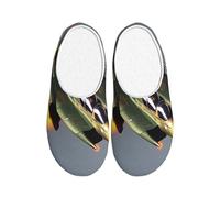 OAZCVBNN Pantoufles lavables anti-boulochage pour homme et femme Motif Jet Fighters