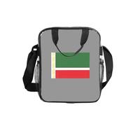 OAZCVBNN Sac à déjeuner imprimé drapeau de la République tchétchène pour stockage alimentaire transparent boîte à bento école bureau voyage pique-nique