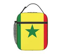 OAZCVBNN Sac à déjeuner isotherme réutilisable Motif drapeau du Sénégal Travail Pique-nique Activités de plein air décontractées