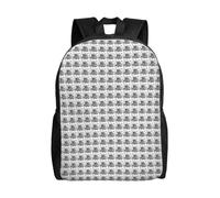 OAZCVBNN Sac à dos monochrome avec impression de jeu - Unisexe - Sac à dos élégant pour voyage quotidien - Grande capacité