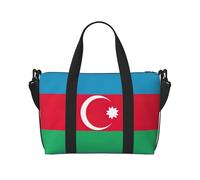 OAZCVBNN Sac de voyage léger avec drapeau de l'Azerbaïdjan imprimé unisexe polyvalent pour le w nd, le camping, les aventures en plein air