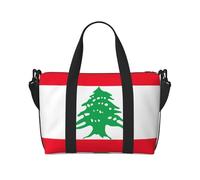 OAZCVBNN Sac de voyage léger avec imprimé drapeau du Liban - Unisexe - Polyvalent - Pour le w nd, le camping, les aventures en plein air