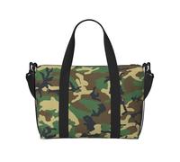 OAZCVBNN Sac de voyage polyvalent unisexe avec imprimé camouflage militaire vert