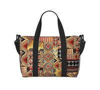 OAZCVBNN Sac de voyage polyvalent unisexe en textile africain imprimé patchwork léger w nd camping aventure en plein air